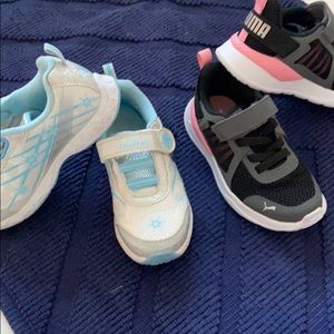 Puma and frozen shoes